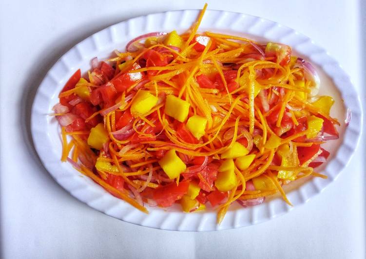 Simple Way to Prepare Speedy Carrot,mango salsa #themechallenge