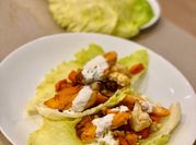 A picture of chicken vegetables