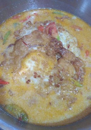 Foto resep Telur kuah santan pedas