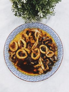 Foto resep Cumi goreng mentega
