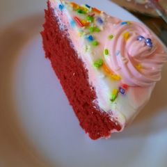 A picture of Eggless Red Velvet Cake.
