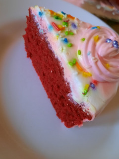 A picture of Eggless Red Velvet Cake.