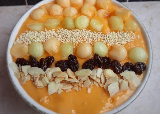 Resep Mango smoothies Bowl yang Bikin Ngiler