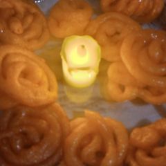 Homemade jalebi A picture of Homemade jalebi.