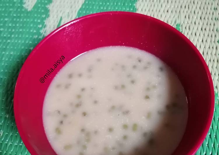 Cara Menyiapkan Bubur kacang hijau kental rice cooker Lezat