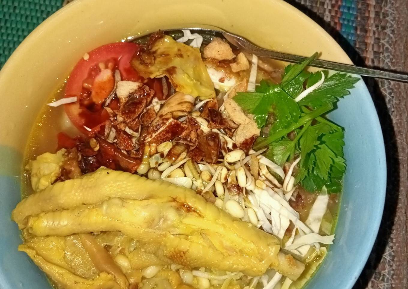 Soto ceker ayam sederhana