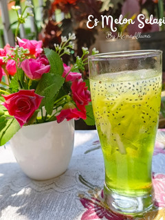 Foto resep Es melon selasih