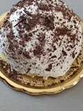 Zuccotto alla crema di mascarpone con gocce di cioccolato fondente