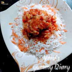 Rice and tomatoes sauce A picture of Rice and tomatoes sauce.