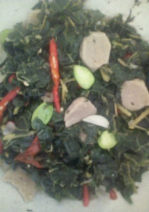 Foto resep Tumis daun pepaya bakso