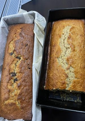 Una foto de Budín de banana/ y chispas de Chocolate