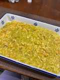 Risotto cotto in brodo di zucchine