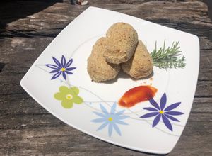 Una foto de Croquetas de arroz (puedes reciclar arroz que te sobró)