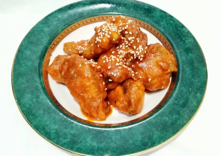 Resep 166. Ayam Pedas Korea Anti Gagal