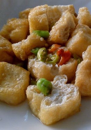 A picture of Spicy Tofu with Rice Vinegar.