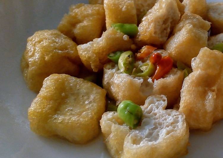 Recipe of Perfect Spicy Tofu with Rice Vinegar