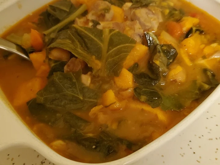 Easy Steps Make Recipes Brad&amp;#39;s West African Chicken, Collard Green, and Peanut Stew the Delicious Delicious.