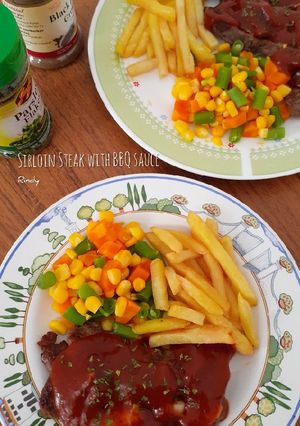 Foto resep Sirloin Steak with BBQ sauce