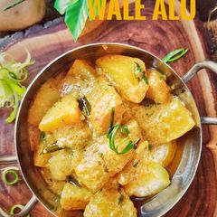 A picture of Dahi wale aloo.