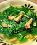 Canh mùng tơi nấm hầu thủ