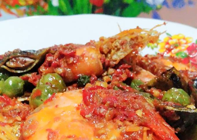 Cara Buat Sambal Udang, Pete dan Rimbang Enak