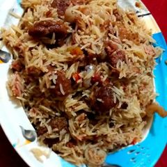 A picture of Mutton Yakhni Polao.
