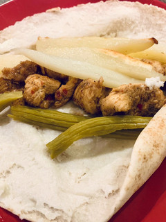 A picture of Chicken Shawarma Lebanese Style.