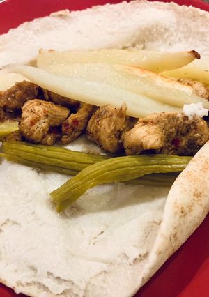 A picture of Lebanese Chicken Shawarma.
