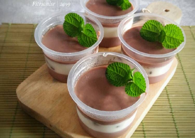 Puding Milo Susu Oreo