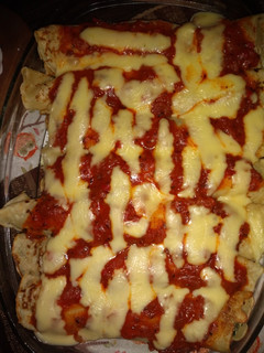 Una foto de Canelones de acelga ricota y carne picada