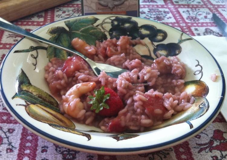 Risotto Fragole e Gamberi