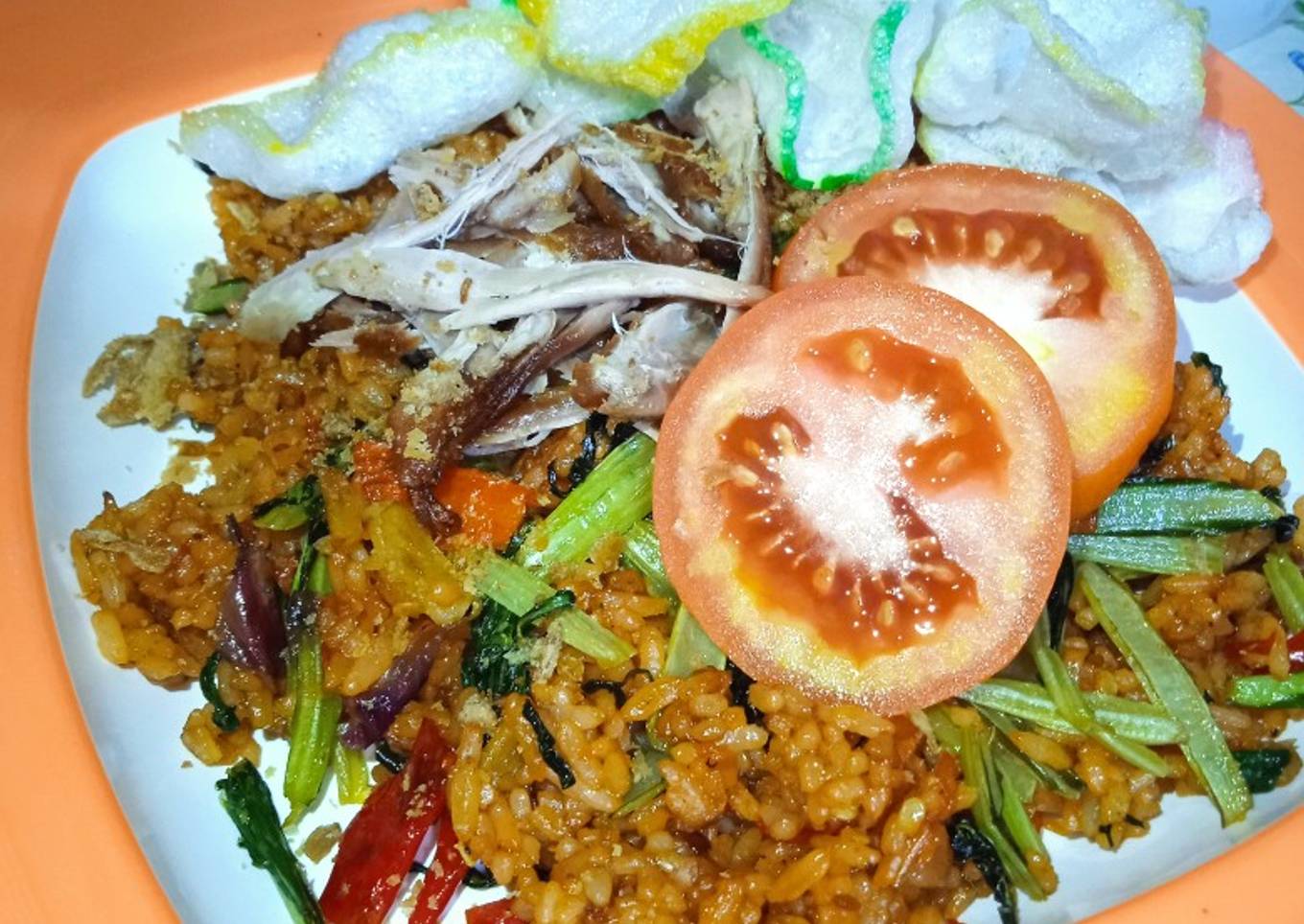 Nasi goreng ikan asin