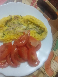 Una foto de Tortilla francesa al microondas