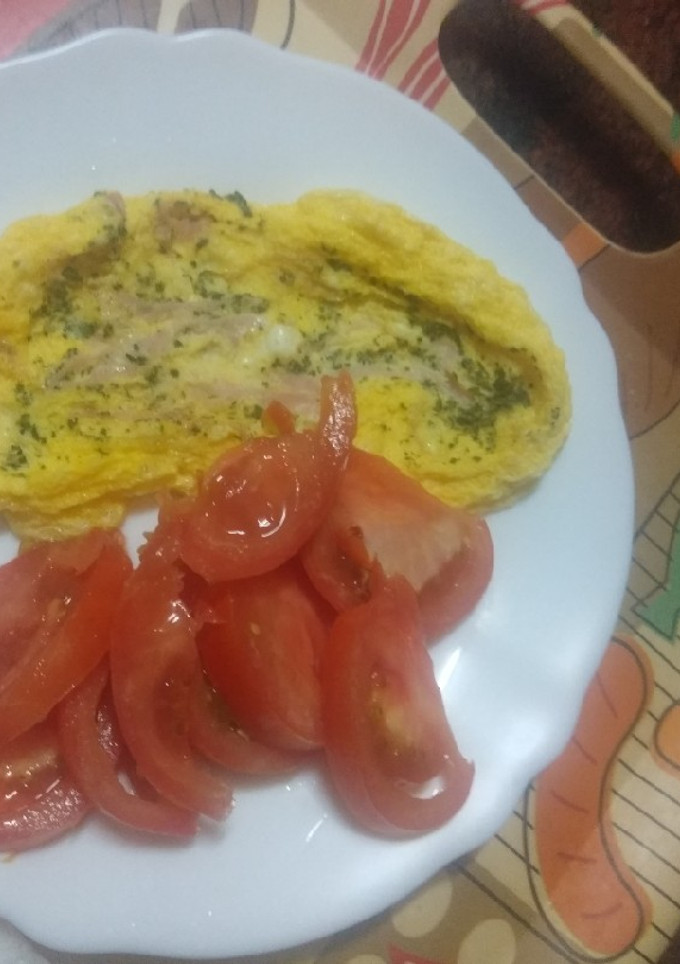 Una foto de Tortilla francesa al microondas