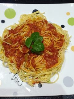 صورة لوصفة مكرونه بالصلصه الحاره