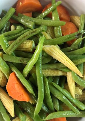 蒜香炒三蔬 的食譜成品照片