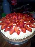 Pastel blanco con fresas :-)