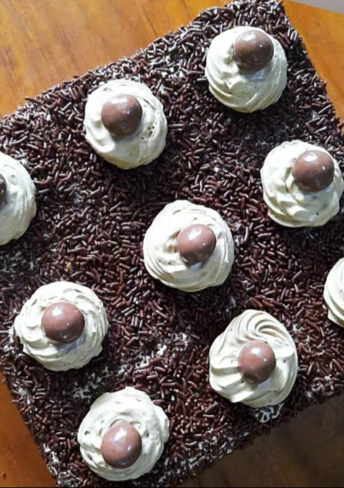 Foto resep Cake Mocca Meises Jadul size 18x18cm