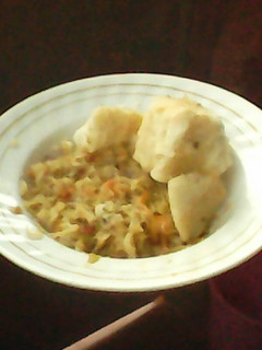A picture of Traditional ugali and fried cabbage.