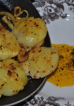 عکسی از دستور خوشمزه ترین سیب زمینی آب پز سرخ شده