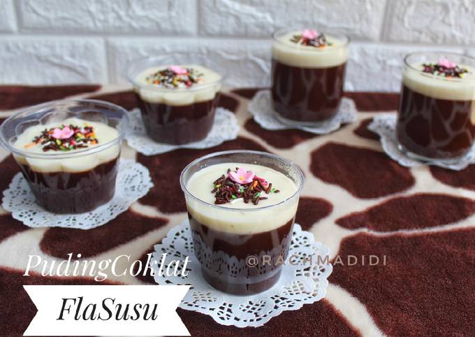 Puding Coklat Fla Susu