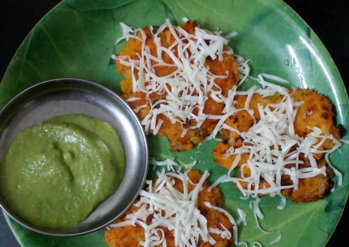 Leftover rice veggie pancake Recipe