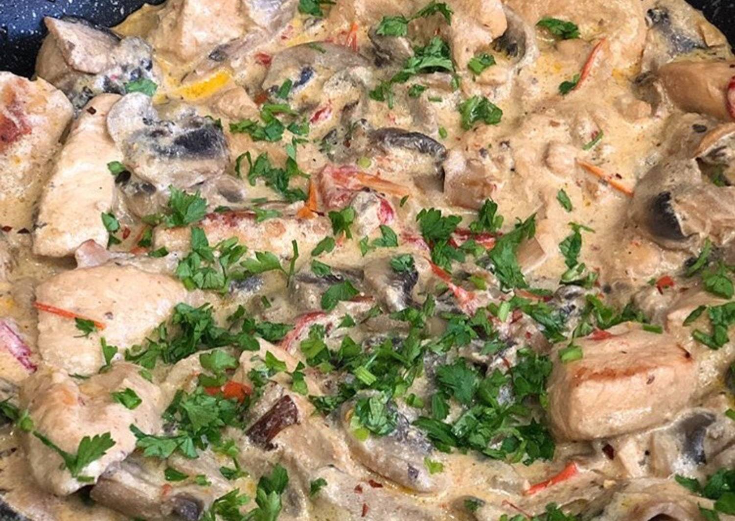 Фрикасе Из Курицы С Грибами Фото