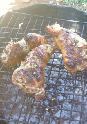 Una foto de Muslo relleno asado