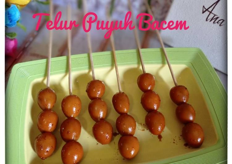 Resep Telur Puyuh Bacem Bikin Ngiler