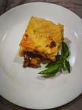 Baked pasta with ground beef