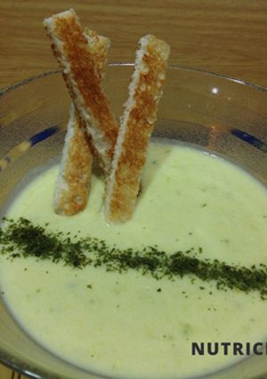 Una foto de Crema de calabacín