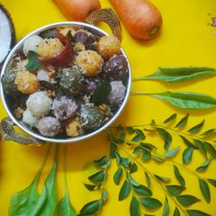 A picture of Rainbow Brown Rice Ammini Kozhakattai.