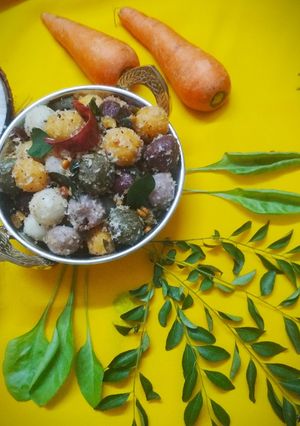 A picture of Rainbow Brown Rice Ammini Kozhakattai.