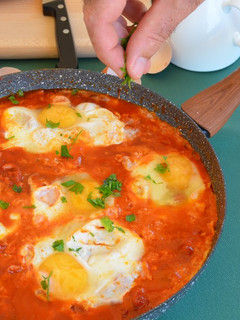 Una foto de Sartenada magra con huevos